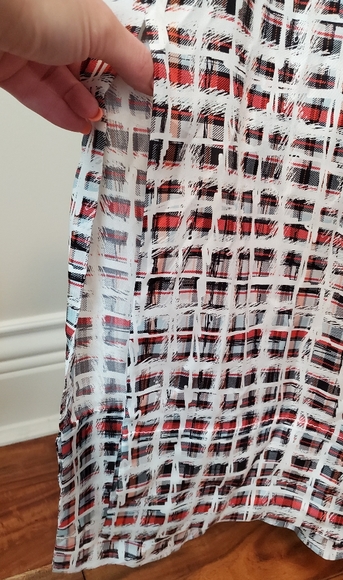 Burberry scribble check silk dress size 0 - Picture 10 of 15